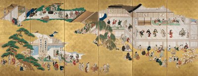 Scenes from the Nakamura Kabuki Theater by Hishikawa Moronobu